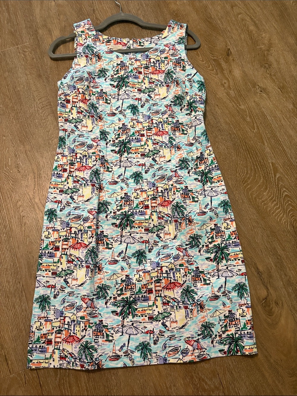 Talbots Multicolor Tropical Print Dress